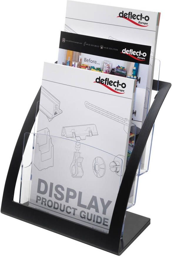 Deflecto Folderhouder Contemporary ft A4 zwart