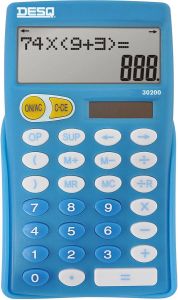Desq bureaurekenmachine primair onderwijs 30200 blauw