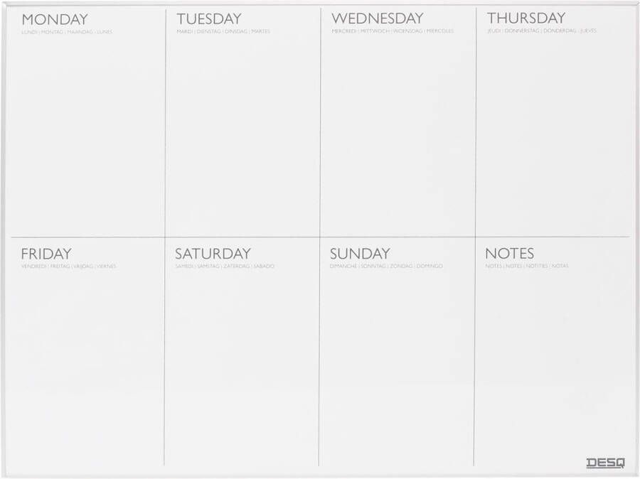 Desq magnetische weekplanner ft 45 X 60 cm
