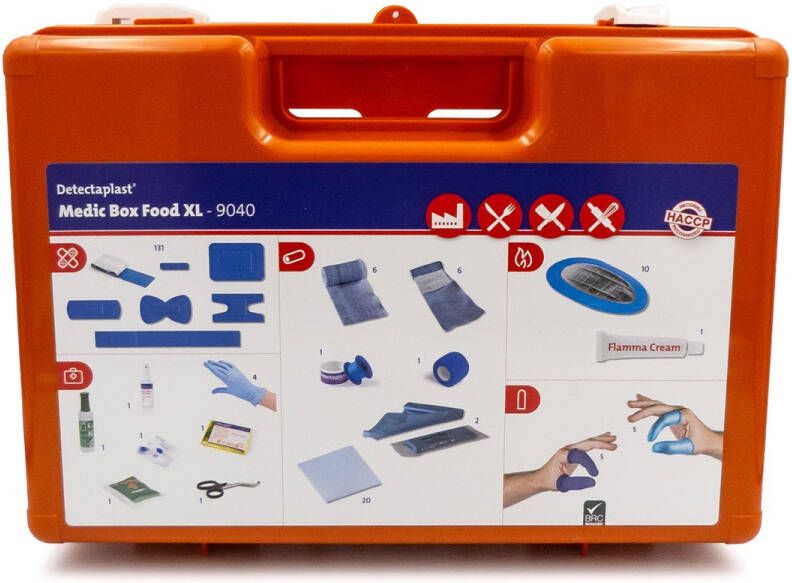 Detectaplast EHBO-koffer Medic Box Food XL HACCP inhoud tot 30 personen
