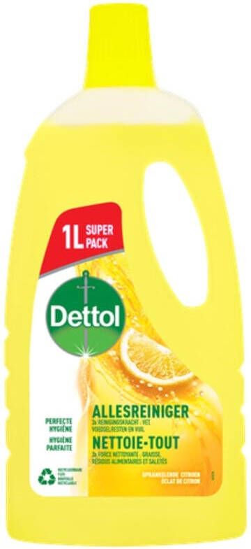 Dettol allesreiniger citroen fles van 1 l