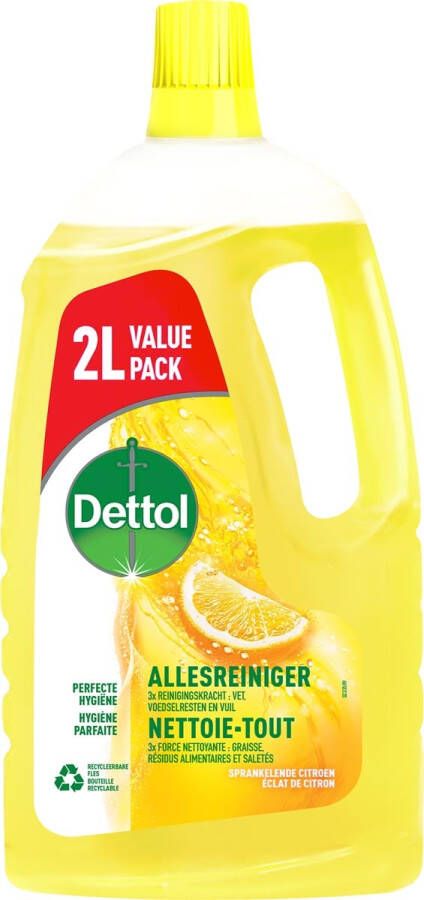 Dettol allesreiniger citroen fles van 2 l