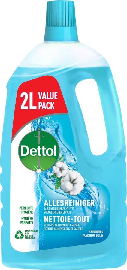 Dettol allesreiniger katoenfris fles van 2 l