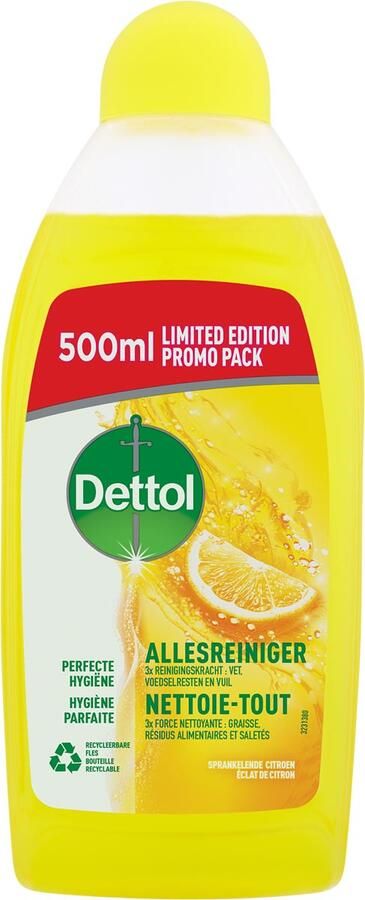 Dettol allesreiniger citroen fles van 500 ml