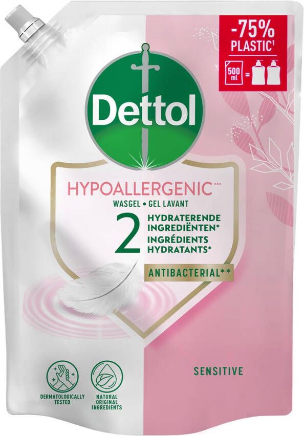 DETTOL Handzeep Sensitive antibacterieël 500ml refill