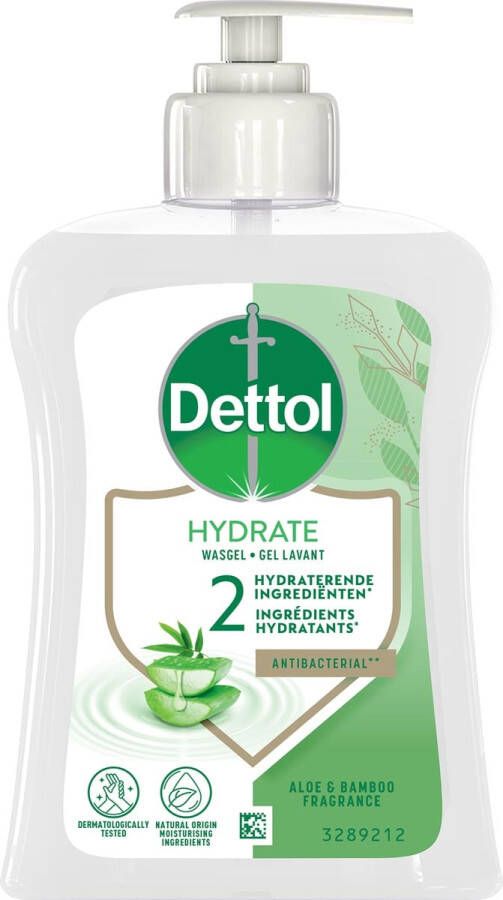 Dettol handzeep Hydrate aloë vera en bamboe flacon van 250 ml