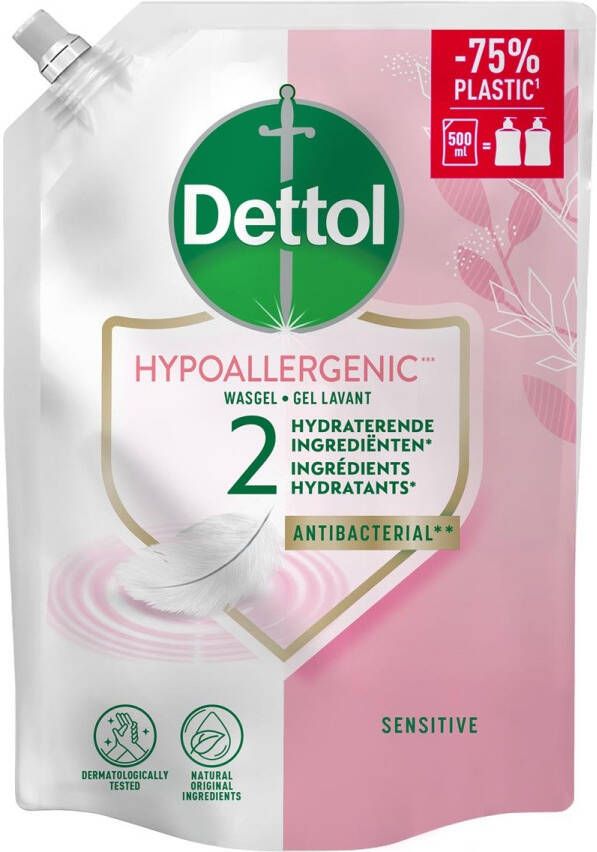 DETTOL Handzeep Sensitive antibacterieël 500ml refill