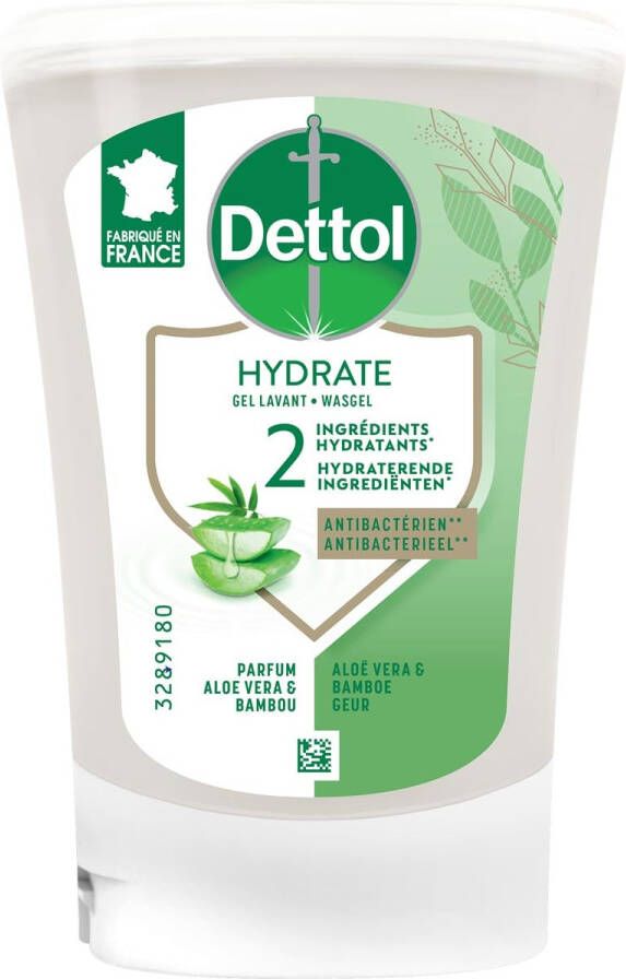 Dettol no touch handzeep Hydrate aloë vera en bamboe navulling van 250 ml