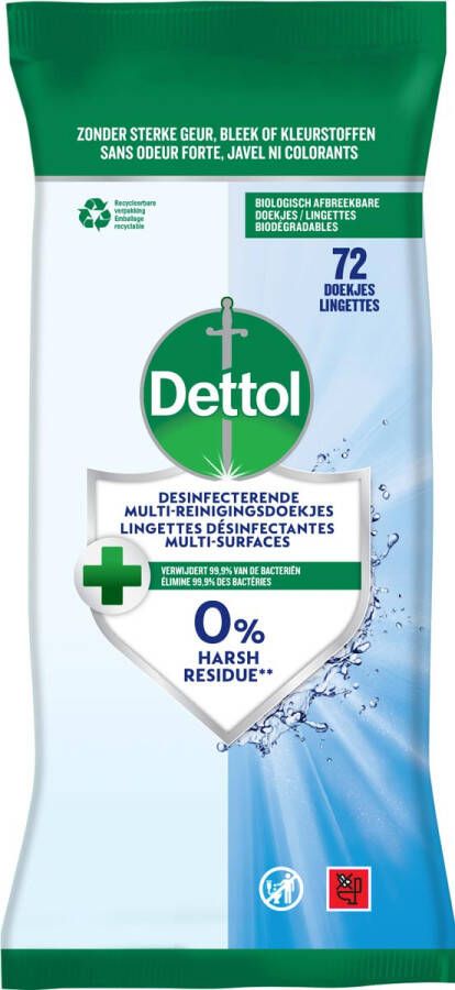 DETTOL Reinigingsdoekjes antibacterieël Cleanser 72stuks