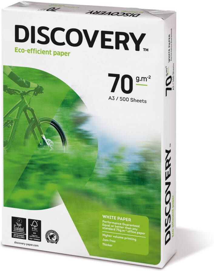 Discovery kopieerpapier ft A3 70 g pak van 500 vel