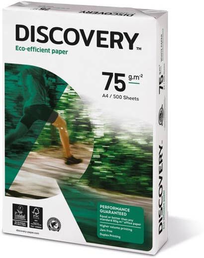 Discovery kopieerpapier ft A4 75 g pak van 500 vel
