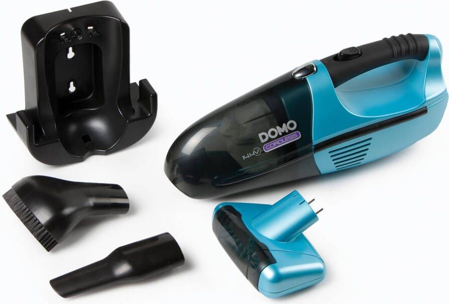 Domo kruimeldief met oplaadbare batterij 14 4 V blauw
