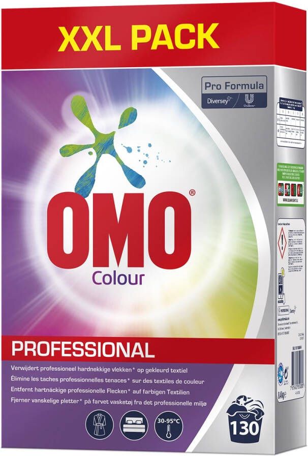 Domo Omo Professional Pro Formula Colour waspoeder XXL pak 130 wasbeurten