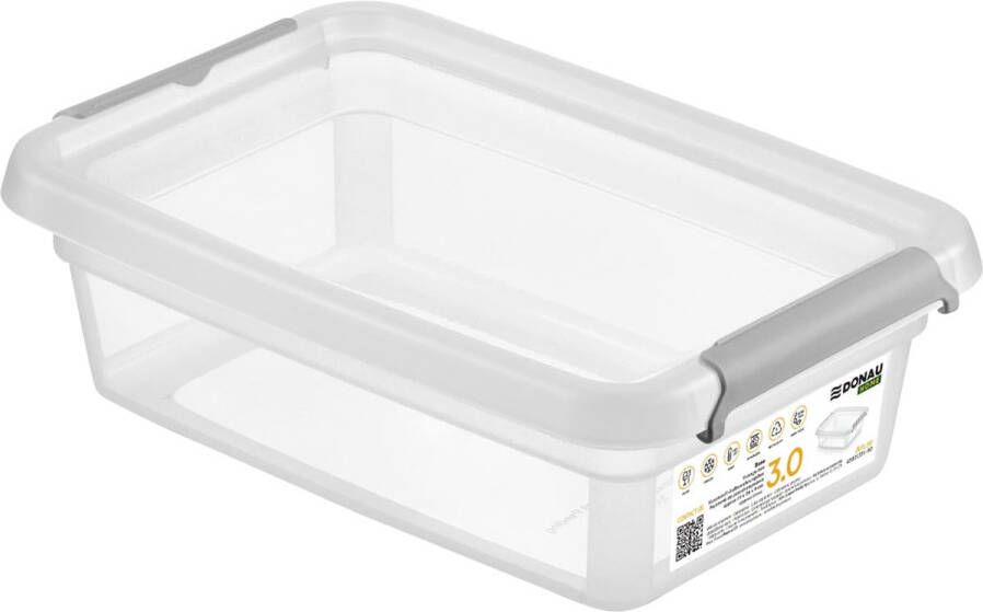 DONAU Home opbergdoos 3 liter transparant