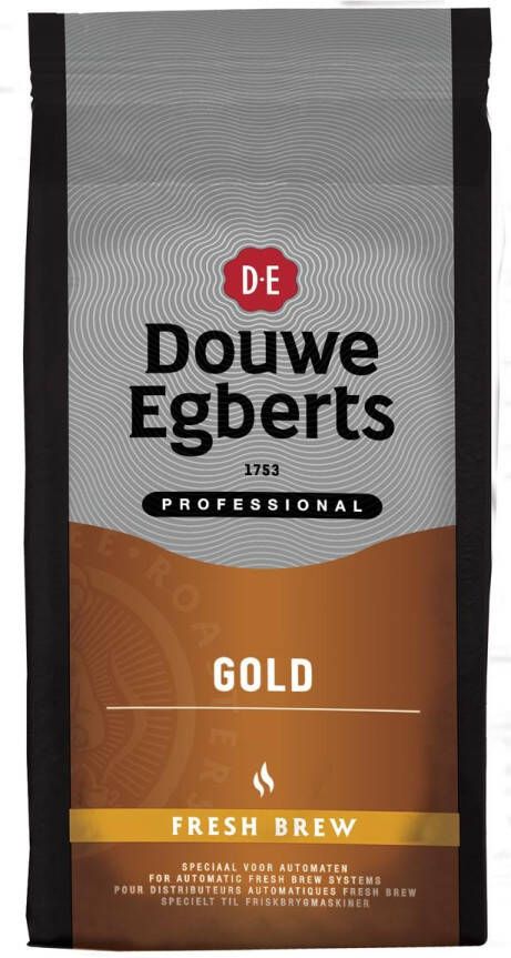 Douwe Egberts gemalen koffie voor automaten Gold fresh brew pak van 1 kg