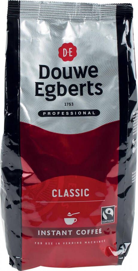 Douwe Egberts instant koffie Classic fairtrade pak van 300 gram