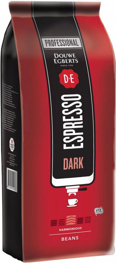 Douwe Egberts koffiebonen espresso Dark pak van 1 kg