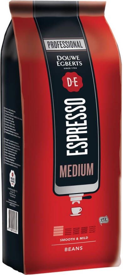 Douwe Egberts koffiebonen espresso Medium pak van 1 kg