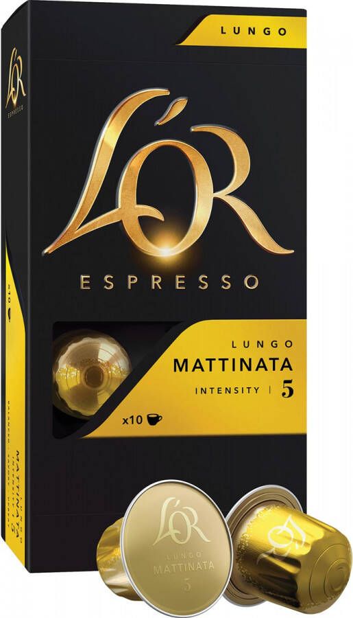 Douwe Egberts koffiecapsules L&apos;or intensity 5 Mattinata pak van 10 capsules