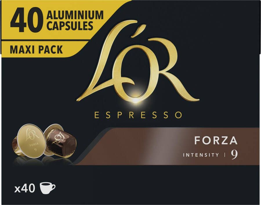 Douwe Egberts koffiecapsules L&apos;Or Intensity 9 Forza pak van 40 capsules