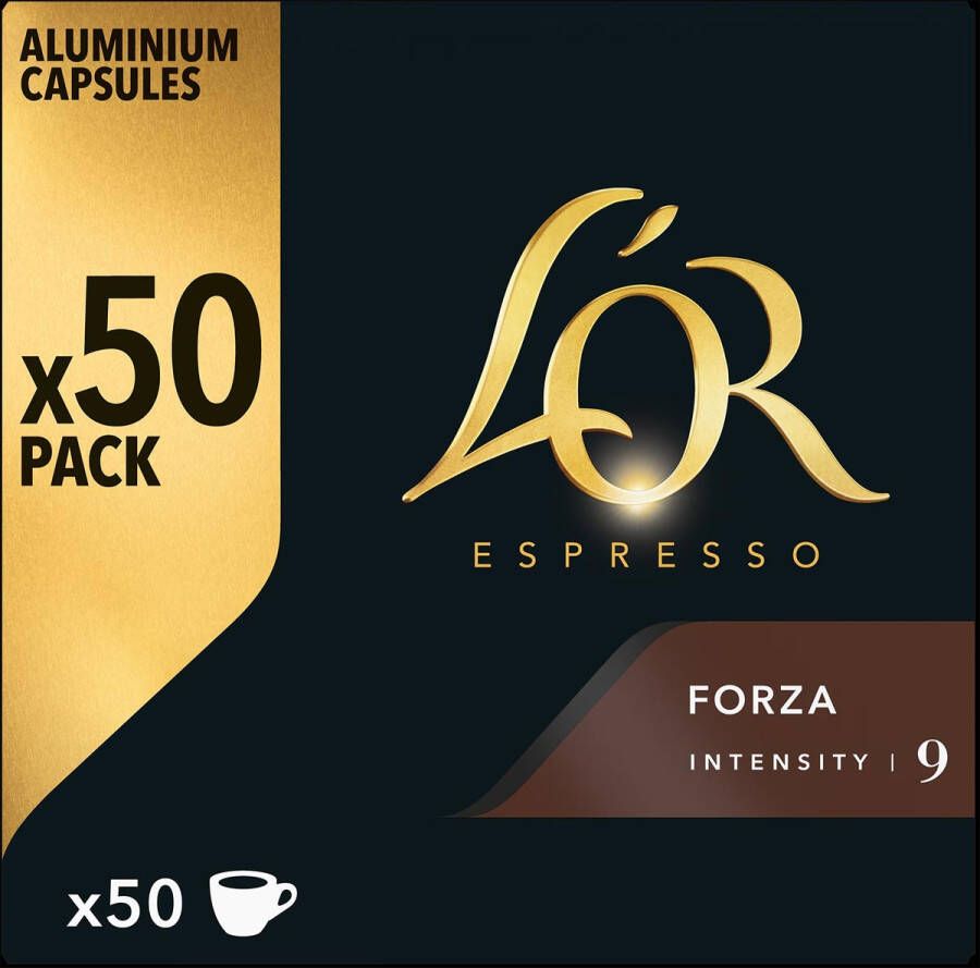 Douwe Egberts L&apos;Or Intensity koffiecapsules Forza pak van 50 stuks