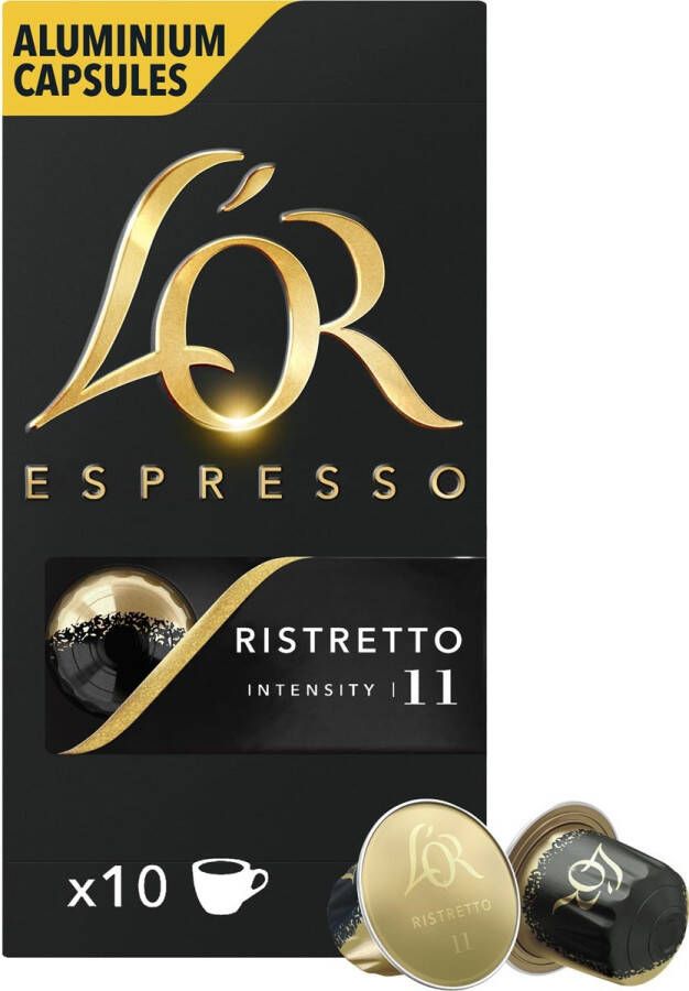 Douwe Egberts L&apos;Or Intensity koffiecapsules Ristretto pak van 10 stuks