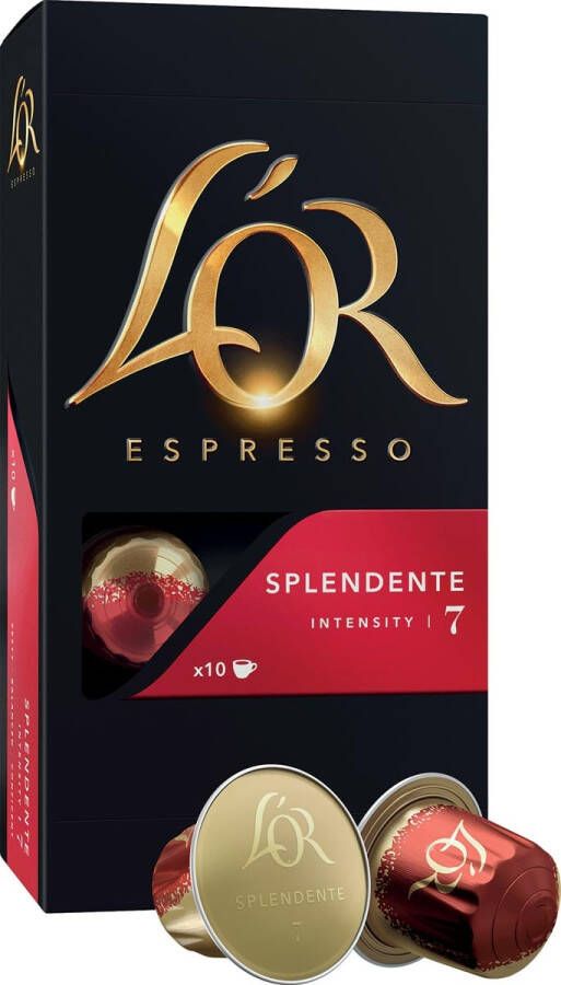 Douwe Egberts L&apos;Or Intensity koffiecapsules Splendente pak van 10 stuks