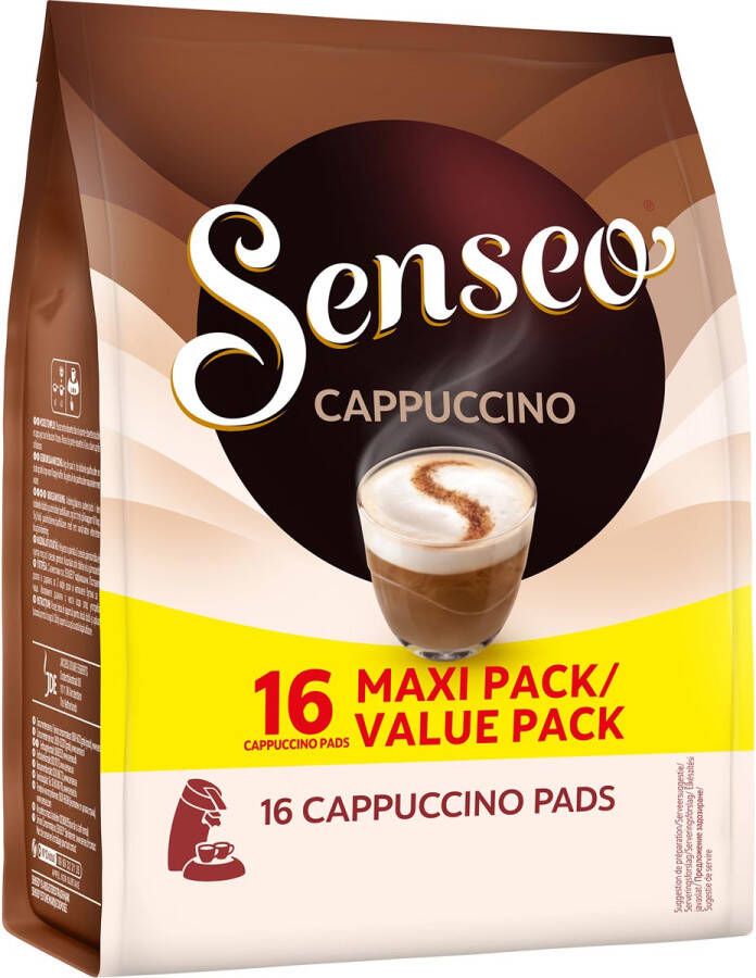 Douwe Egberts Senseo cappuccino zakje van 16 koffiepads