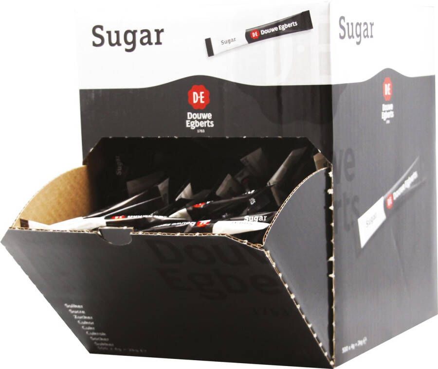 Douwe Egberts suikersticks 4 g doos van 500 stuks