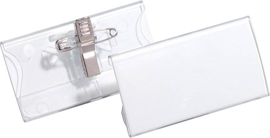 Durable badge met combiklem ft 40 x 75 cm doos met 25 stuks