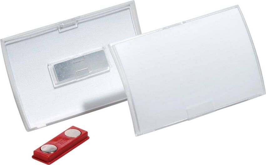Durable badge met magneet Click Fold ft 54 x 90 mm doos van 10 stuks