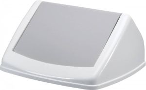 Durable deksel fliplid durabin square 40l wit grijs