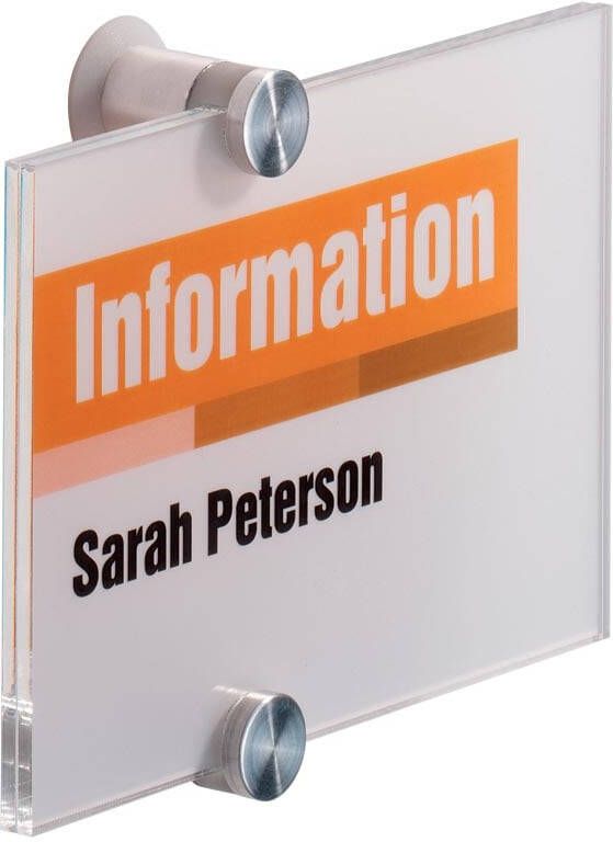 Durable deurnaamhouder Crystal Sign ft 14 8 x 10 5 cm (A6)