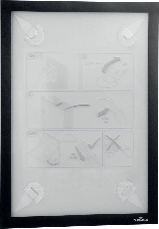 Durable Duraframe Wallpaper zelfklevend kader formaat A4 zwart