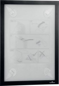 Durable Duraframe Wallpaper zelfklevend kader formaat A4 zwart