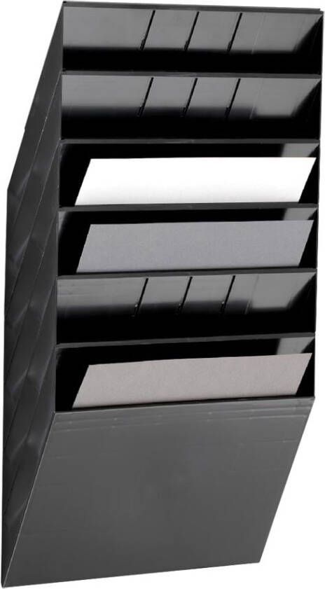 Durable folderhouder Flexiboxx 6 A4 Landscape zwart