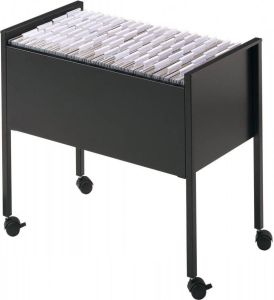 Durable Hangmappentrolly Economy 80 A4 zwart