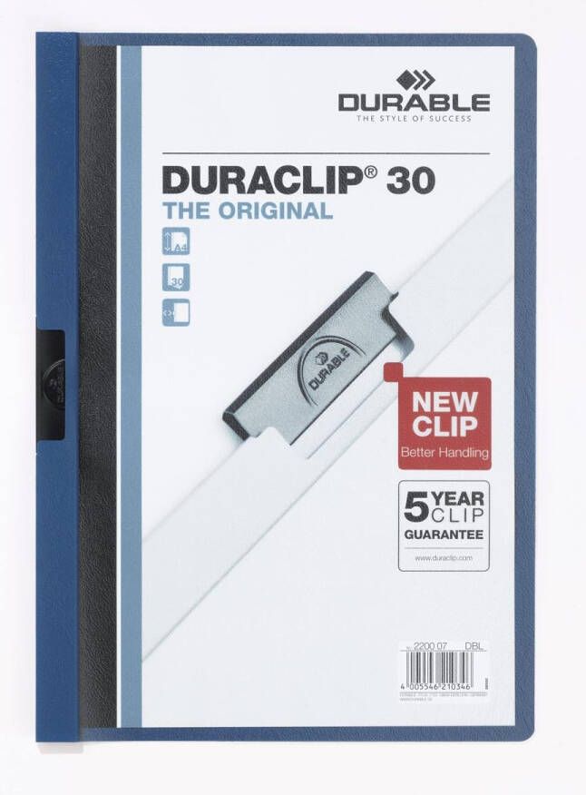 Durable klemmap Duraclip Original 30 donkerblauw