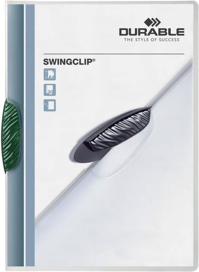 Durable Klemmap Swingclip 30 vellen groen