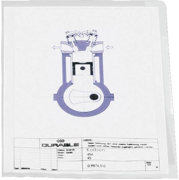 Durable L-map A4 transparant 10 stuks