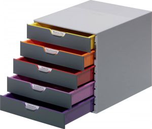 Durable Ladenbox Varicolor 5 laden grijs