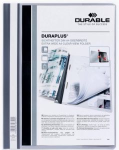 Durable personaliseerbare snelhechtmap Duraplus grijs