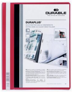 Durable personaliseerbare snelhechtmap Duraplus rood