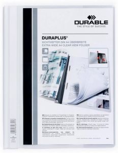 Durable personaliseerbare snelhechtmap Duraplus wit