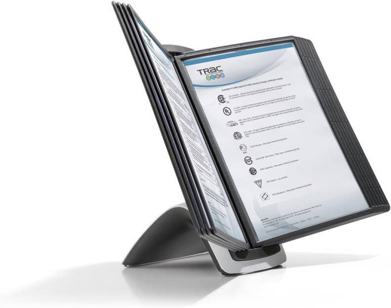 Durable SHERPA paneeldrager Zwart Inclusief 10 display panelen - Foto 2