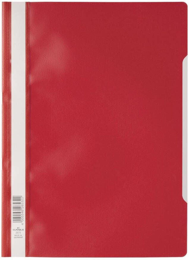 Durable Snelhechter 2573 A4 PP rood