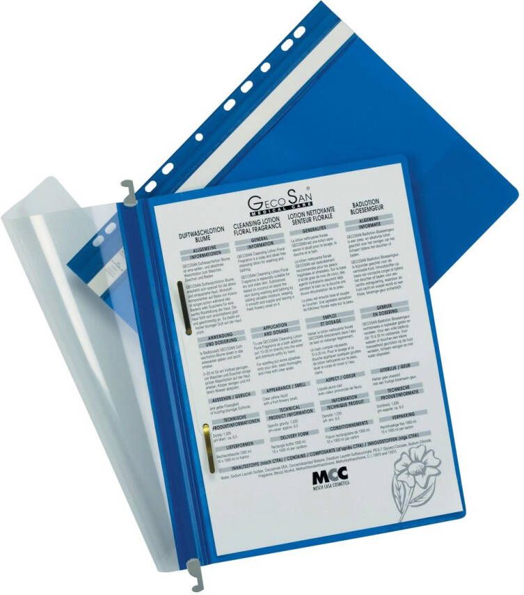 Durable Zichthangmap ECONOMY A4 Blauw