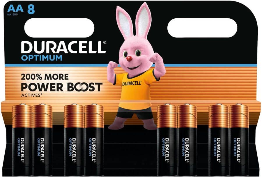 Duracell batterij Optimum AA blister van 8 stuks