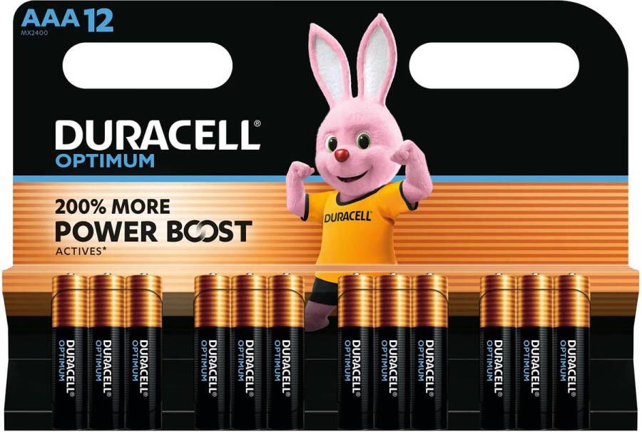 Duracell batterij Optimum AAA blister van 12 stuks