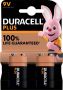 Duracell batterij Plus 100% 9V blister van 2 stuks - Thumbnail 1